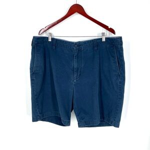Nautica Deck Shorts Mens 42W Navy Blue Stretch Classic Fit Chino